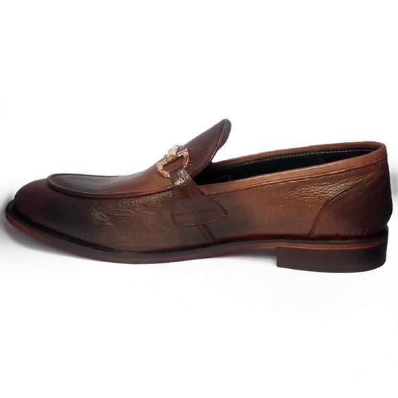 Bashwood Handamde Mild Leather Brown Shoes For Men